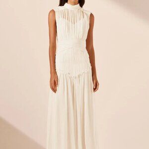 Shona Joy Clemence High Neck Maxi (Ivory)